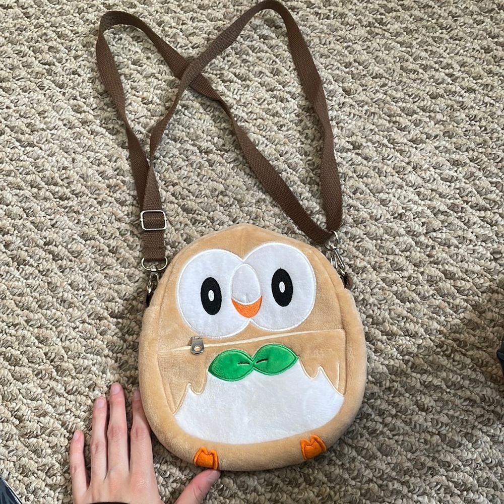 Pokémon rowlet crossbody purse